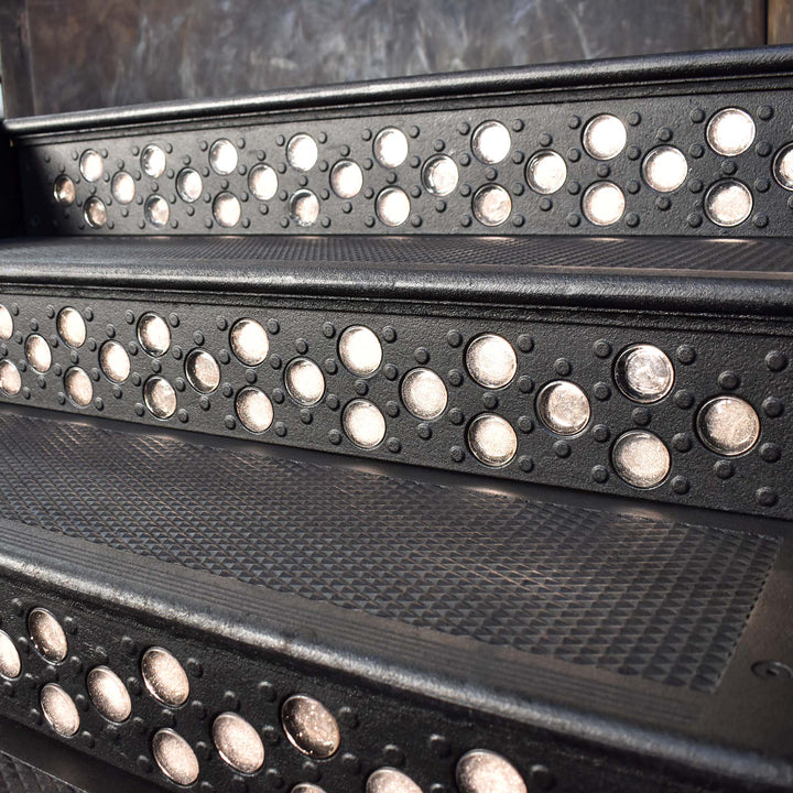 Cast Iron Stair Tread | The University Tread | 36 in. wide | Black Patina Finish