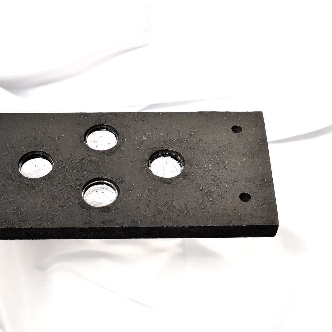 Lighted Cast Iron Riser | The University Riser | 54 in. wide | 29 Art Glass Prisms | Black Patina Finish