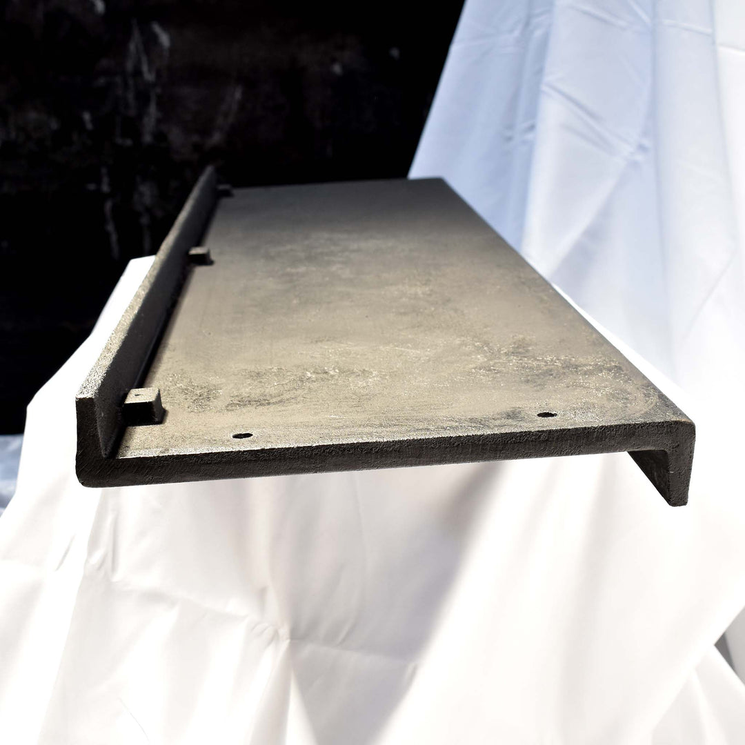 Cast Iron Stair Tread | The Z Tread | 54 in. wide | Black Patina Finish