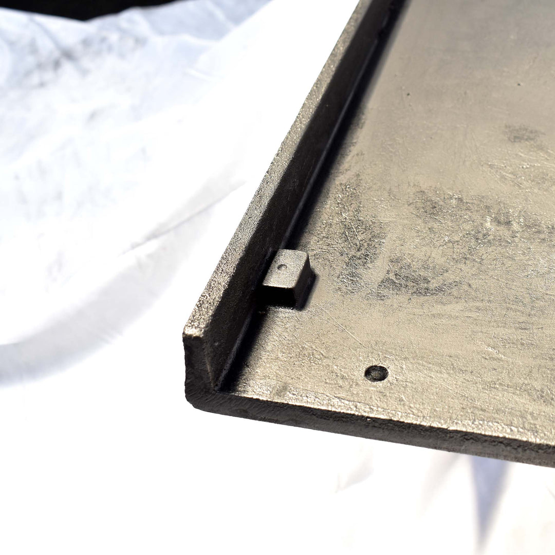 Cast Iron Stair Tread | The Z Tread | 54 in. wide | Black Patina Finish