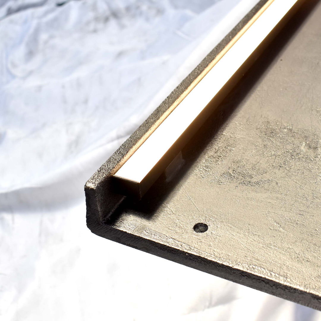 Cast Iron Stair Tread | The Z Tread | 54 in. wide | Black Patina Finish